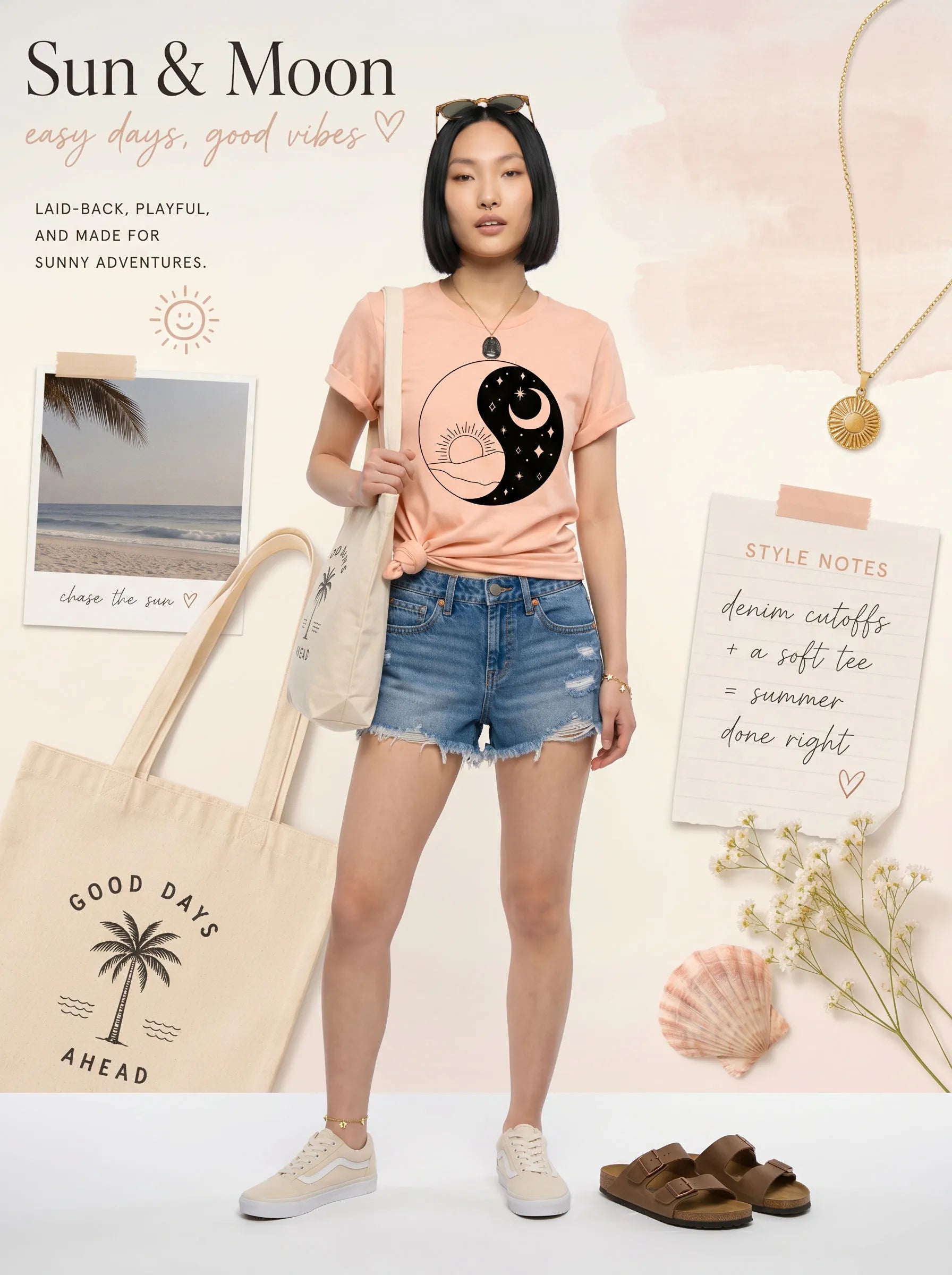 Sun & Moon Yin Yang T-shirt