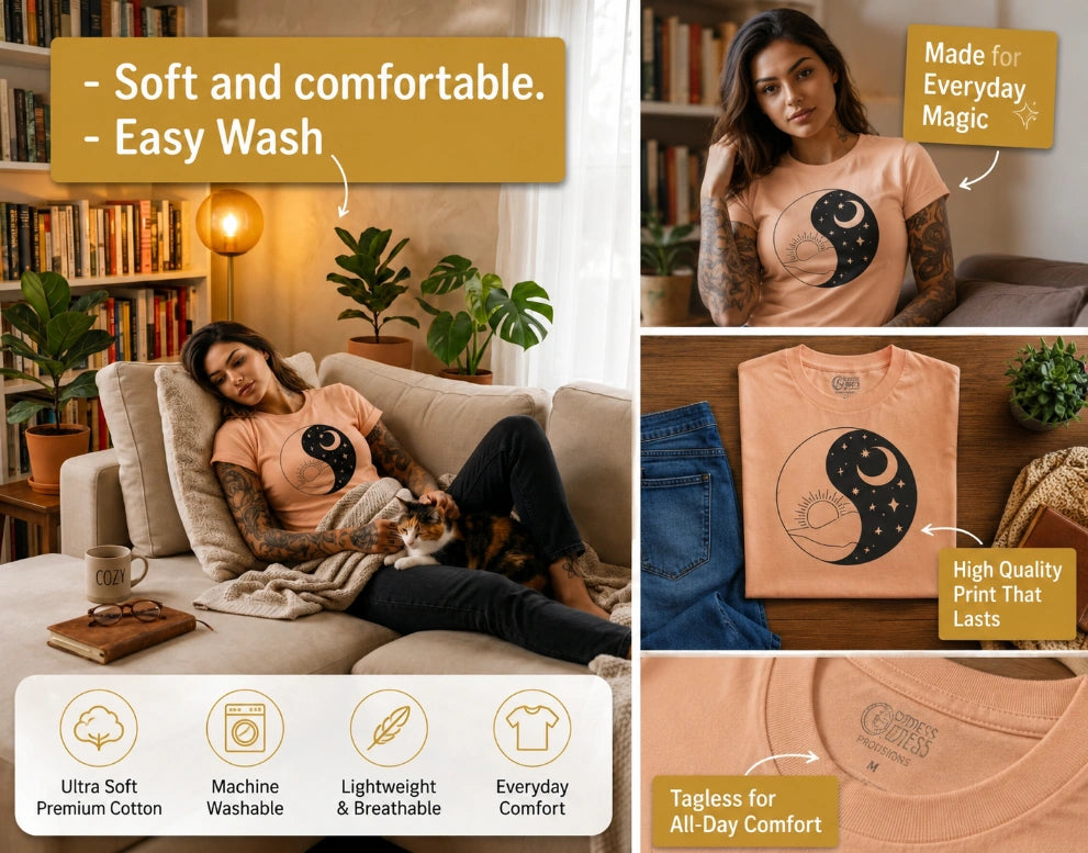 Sun & Moon Yin Yang T-shirt
