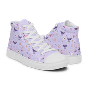 Lavender Crystal Moon Moth Hightop Sneakers