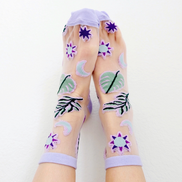 Mesh Cosmic Flora Socks by Goddess Provisions