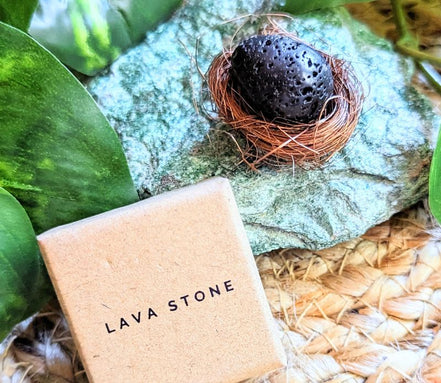 Black Lava Stone Thinking Egg, healing crystal, photo 2
