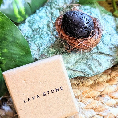 Black Lava Stone Thinking Egg by ORIJIN available at Goddess Provisions