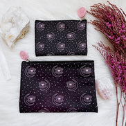 2 Color Changing Pouch | Color Changing Purse | Make Up Bag | Coin holder with lighter and candle snuffer and crystals | Goddess Provisions