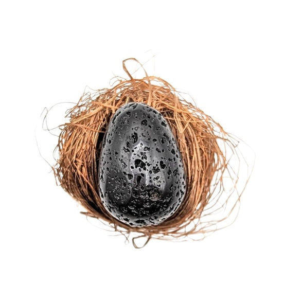 Black Lava Stone Thinking Egg by ORIJIN available at Goddess Provisions