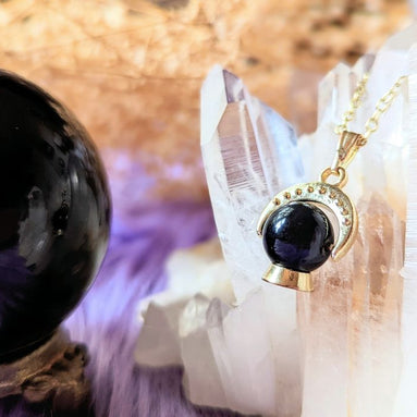 Crystal Ball Necklace available at Goddess Provisions