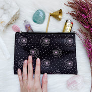 Color Changing Pouch | Color Changing Purse | Make Up Bag | Coin holder with lighter and candle snuffer and crystals | Goddess Provisions