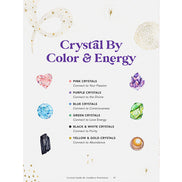 Crystal Guide Black and white crystals, pink crystals at Goddess Provisions