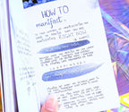Dreamy moons manifest workbook featuring journal prompts and vision boards