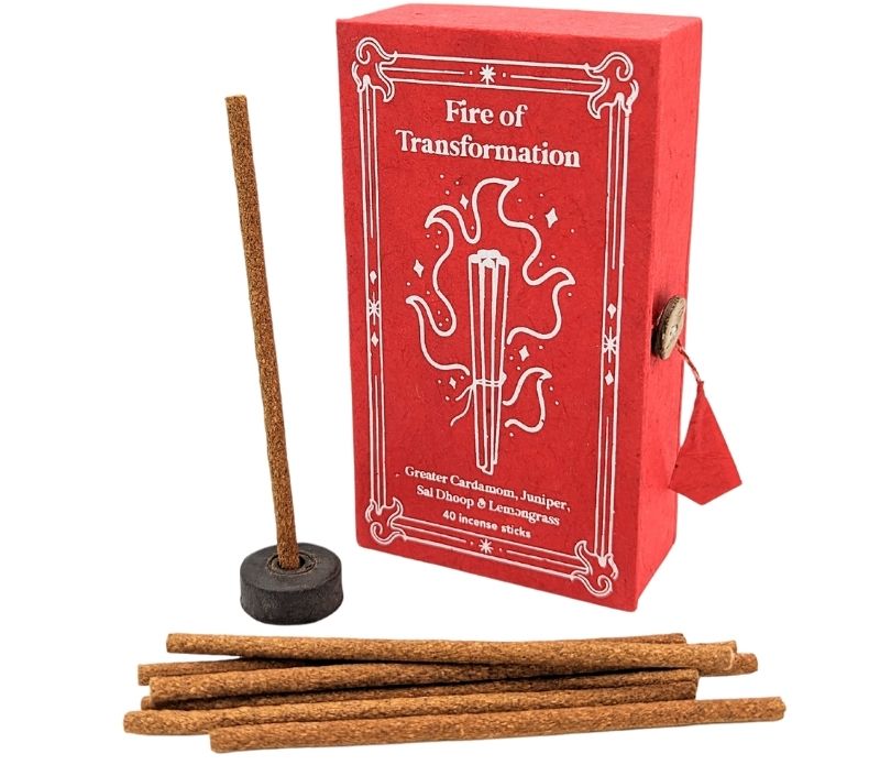 Fire of Transformation Short Stick Incense by Stupa Incense available at Goddess Provisions
