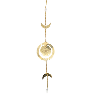 Discover the Infinite Cycles Suncatcher, a radiant wall hanging inspired by the ouroboros. Capture sunlight, create rainbows, and honor life's sacred cycles in your space. Available at Goddess Provisions.
