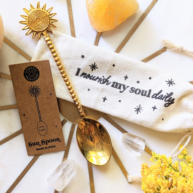 Golden Ray Sun Spoon by Goddess Provisions