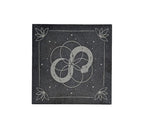Infinite Magic Altar Tile with serpent image and flowers in the corners.  Available at Goddess Provisions
