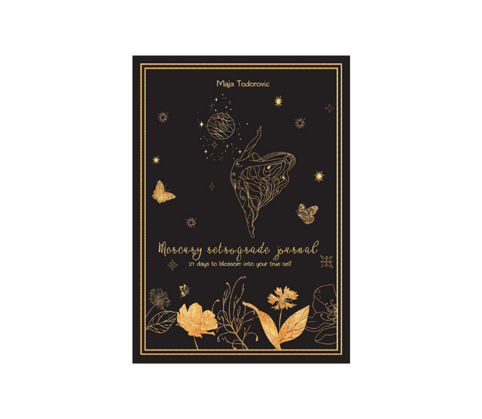 Mercury in Retrograde Journal with white background