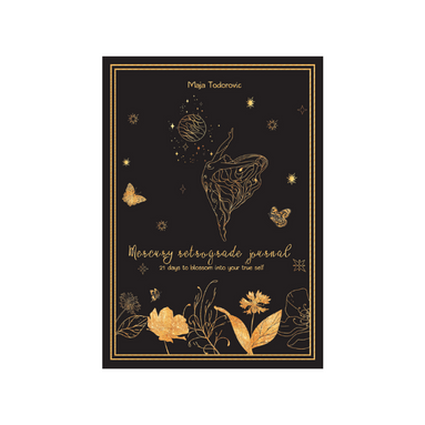 Mercury in Retrograde Journal with white background