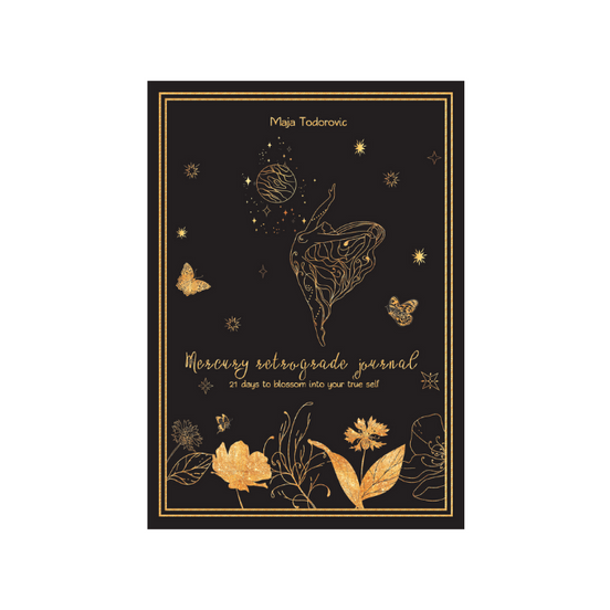 Mercury in Retrograde Journal with white background