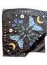 Midnight Garden vegan silk scarf used as an altar cloth, a scarf or a headband. Available at Goddess Provisions