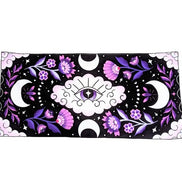 Mystic Moons Drape used as an altar cloth with lunar symbolism. Versatile Mystic Moons textile for altars, decor, or wearing. Available at Goddess Provisions.