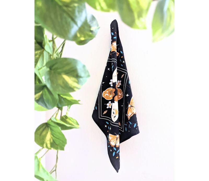 Mystic Nights Tea Towel for ktichen, bathroom or altar space available at Goddess Provisions