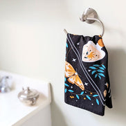 Mystic Nights Tea Towel for kitchen, bathroom or altar cloth available at Goddess Provisions