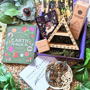 Nature Magick Box Earth Magic book Goddess Ostara Lava Stone Ostara Booklet Ritual supplies with plants