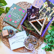 Nature Magick Box Earth Magic book Goddess Ostara Lava Stone Ostara Booklet Ritual supplies with plants and ritual instructions