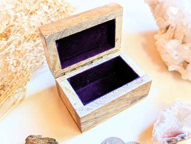 Fairy Fortune Mango Wood Box available at Goddess Provisions