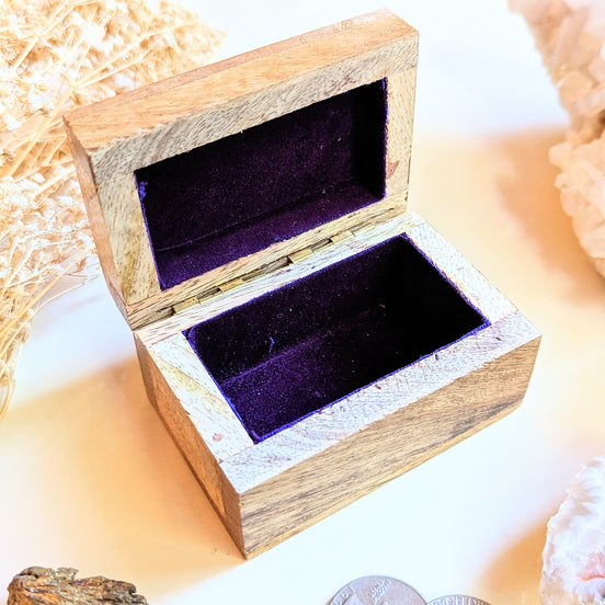 Fairy Fortune Mango Wood Box available at Goddess Provisions