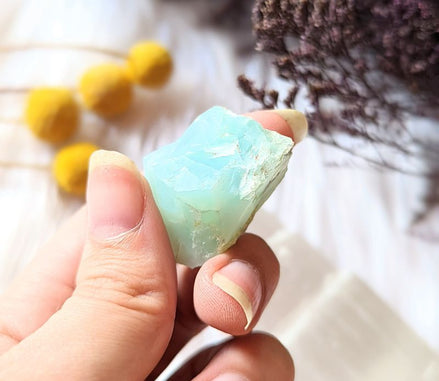 Raw Chrysoprase available at Goddess Provisions