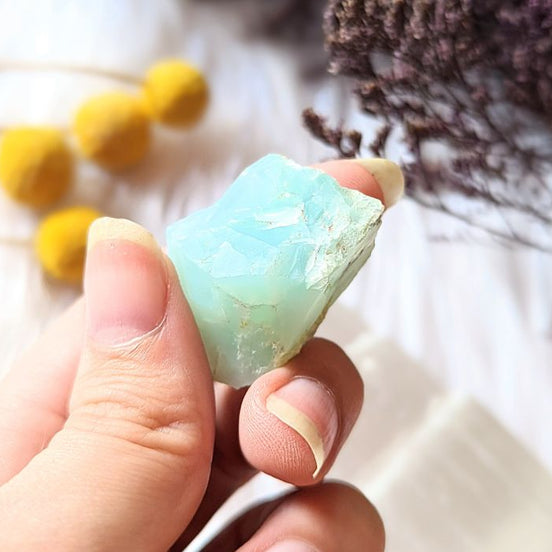 Raw Chrysoprase available at Goddess Provisions