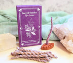 Stupa Smoke Rope Incense and closed box. Available at Goddess Provisions