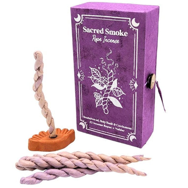 Sacred Smoke Rope Incense by Stupa Incense available at Goddess Provisions