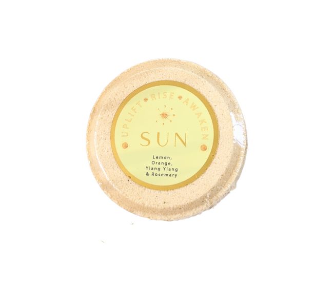 Sun Shower Steamer - Orange - Lemon - Ylang Ylang and Rosemary essential oil by Atma Botânica available at Goddess Provsisions