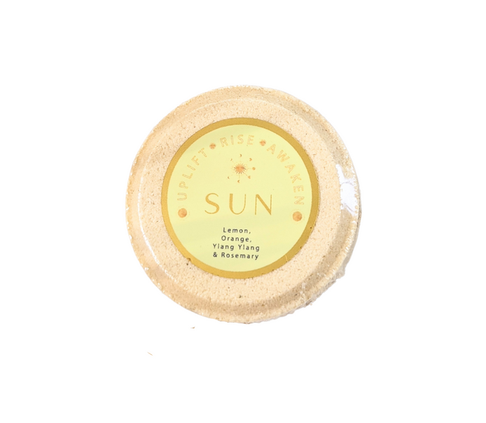 Sun Shower Steamer - Orange - Lemon - Ylang Ylang and Rosemary essential oil by Atma Botânica available at Goddess Provsisions