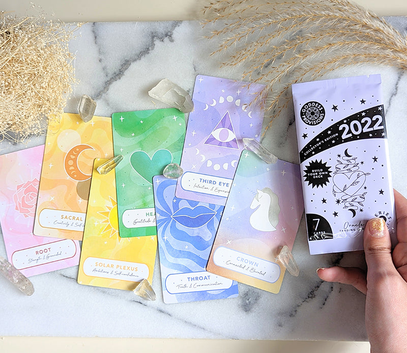 Third Eye Open Collectors edition tarot cards with crystals by Goddess Provisions