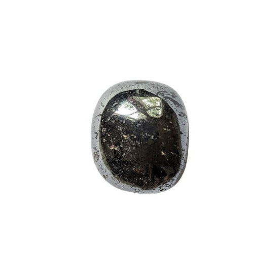 Ground your energy with Tumbled Hematite. This crystal connects to the root chakra, promoting balance and protection. Ideal for crystal healing and energetic stability. Available at Goddess Provisions.