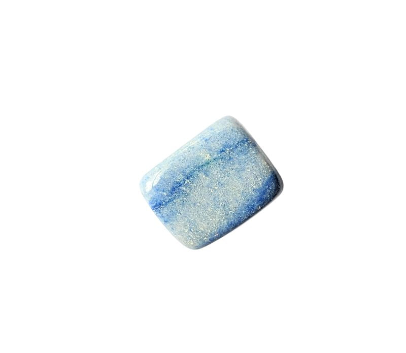 The tumbled Dumortierite is a high-vibration crystal for enhancing intuition, activating the third eye chakra, and connecting with higher realms. Available at Goddess Provisions.