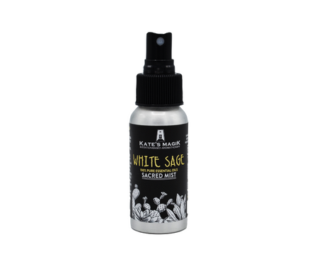 White Sage Sacred Mist, aura spray, crystal-infused mist for cleansing and intention | Goddess Provisions