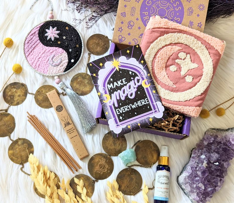 The Yin Yang Decorative Hanger is perfect for bedroom doors, drawer handles, or as wall decor. Part of the Sacred Space Box. Available at Goddess Provisions