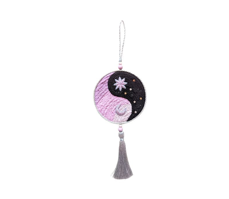 The Yin Yang Decorative Hanger is perfect for bedroom doors, drawer handles, or as wall decor. Available at Goddess Provisions
