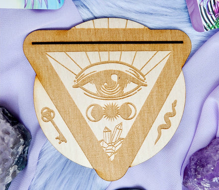 Third Eye Wooden Tarot Card Stand, tarot and oracle accessory, photo 3