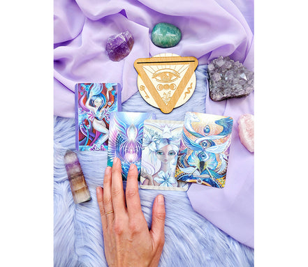 Third Eye Wooden Tarot Card Stand, tarot and oracle accessory, photo 5