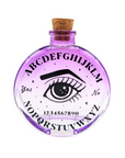 Cosmic Answers Glass Potion Bottle available at Goddess Provisions. Ideal for rituals, your altar, potions, and spellwork.