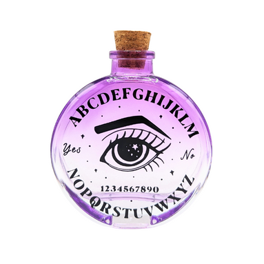 Cosmic Answers Glass Potion Bottle available at Goddess Provisions. Ideal for rituals, your altar, potions, and spellwork.