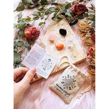 Sacred Cycles Crystal Set by Goddess Provisions