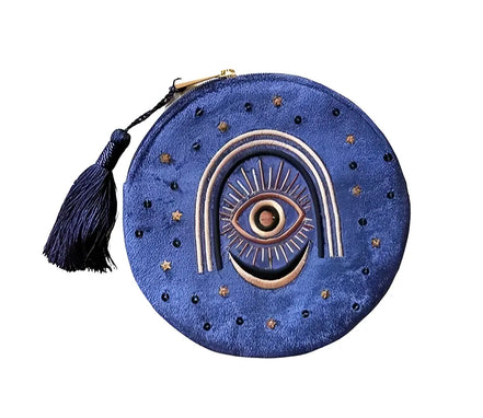 Radiating Intuition Velvet Pouch, to carry your crystals and tarot | Goddess Provisions