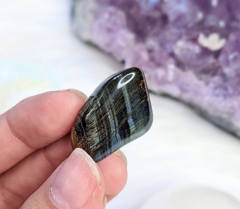 tiger's eye crystals - real crystals - genuine crystals single